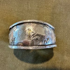 Sterling silver cuff bracelet